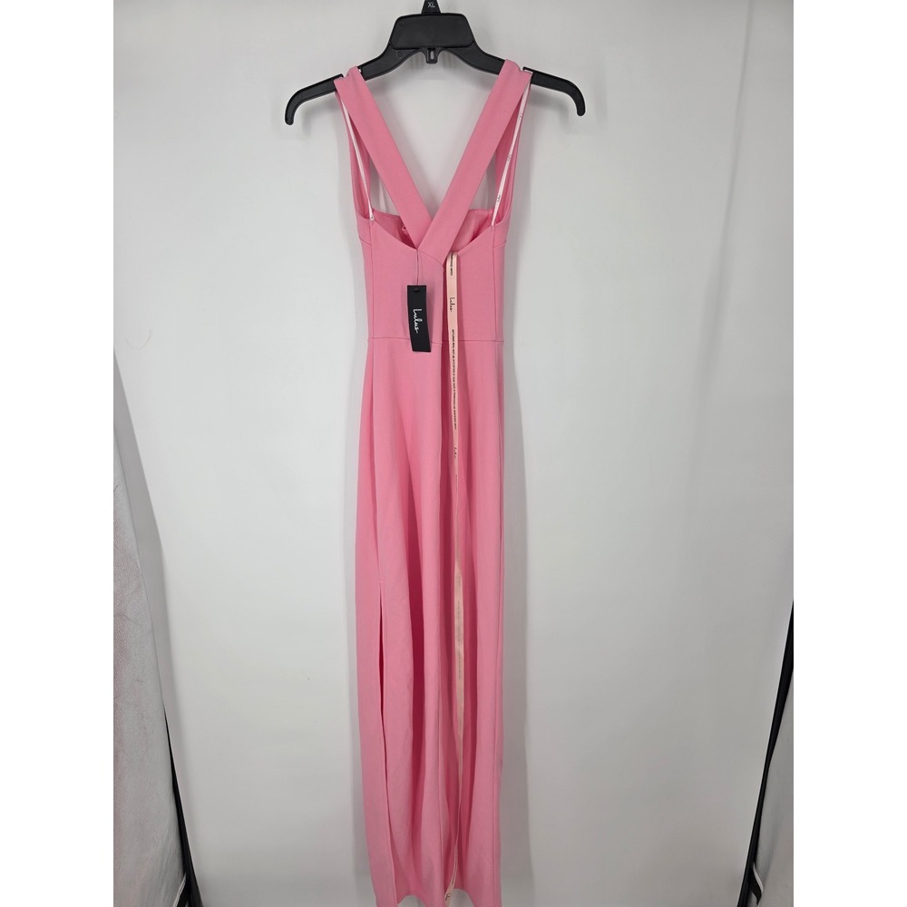 Lulus Glamorous Dedication Light Pink Sleeveless Column Maxi Dress Size XXS - Picture 8 of 9